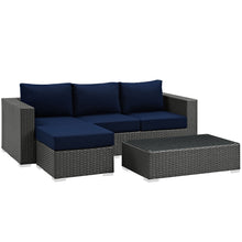 Load image into Gallery viewer, Sojourn 3 Piece Outdoor Patio Sunbrella¨ Sectional Set by Modway
