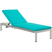 Load image into Gallery viewer, Shore 3 Piece Outdoor Patio Aluminum Chaise with Cushions by Modway
