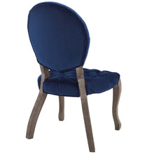 Load image into Gallery viewer, Exhibit French Vintage Dining Performance Velvet Side Chair by Modway
