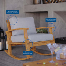 Load image into Gallery viewer, Marina Outdoor Patio Teak Rocking Chair by Modway
