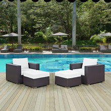 Load image into Gallery viewer, Convene 4 Piece Outdoor Patio Sectional Set by Modway
