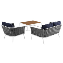 Load image into Gallery viewer, Stance 3 Piece Outdoor Patio Aluminum Sectional Sofa Set by Modway
