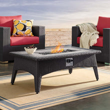 Load image into Gallery viewer, Splendor 43.5&quot; Rectangle Outdoor Patio Fire Pit Table by Modway

