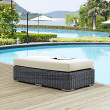 Load image into Gallery viewer, Summon Outdoor Patio Sunbrella¨ Rectangle Ottoman by Modway
