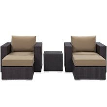 Load image into Gallery viewer, Convene 5 Piece Outdoor Patio Sectional Set by Modway
