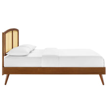 Load image into Gallery viewer, Sierra Cane and Wood King Platform Bed With Splayed Legs by Modway
