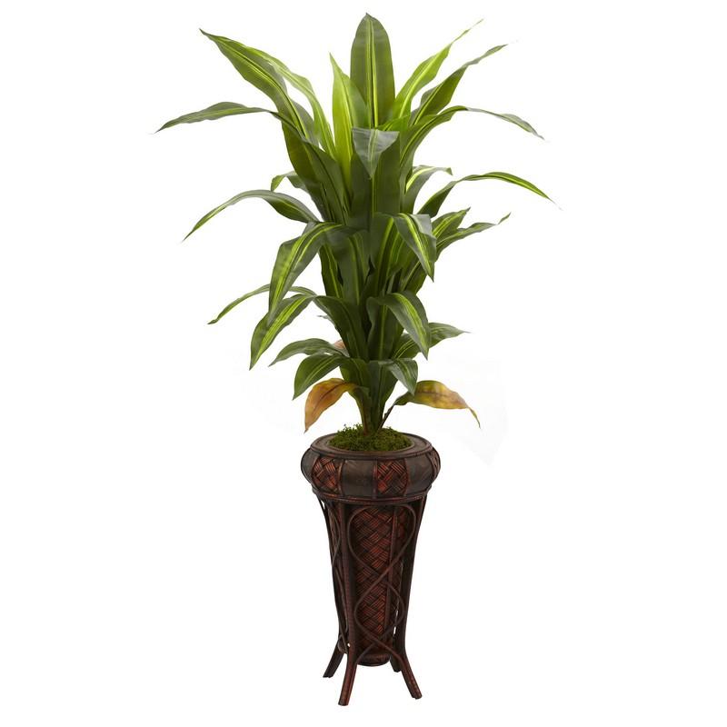 57' Dracaena w/Stand Silk Plant (Real Touch)