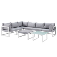 Load image into Gallery viewer, Fortuna 8 Piece Outdoor Patio Sectional Sofa Set by Modway
