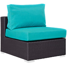 Load image into Gallery viewer, Convene 6 Piece Sectional Set in Espresso Turquoise
