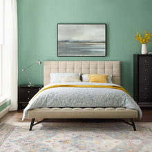 Load image into Gallery viewer, Julia Biscuit Tufted Upholstered Fabric Queen Platform Bed by Modway
