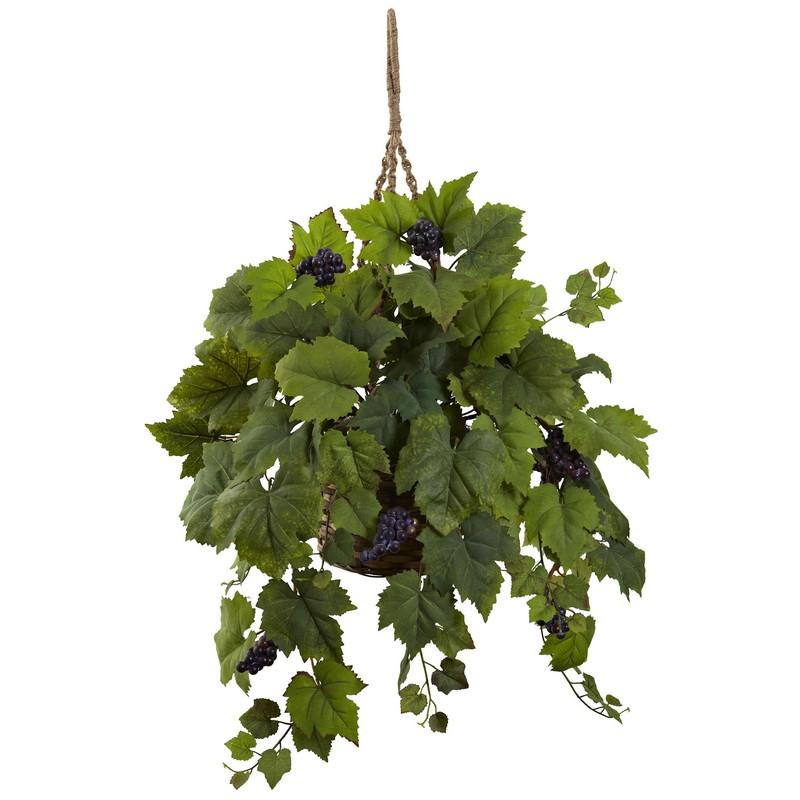 Grape Leaf Hanging Basket
