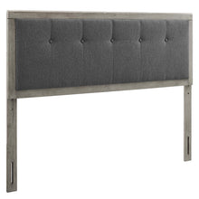 Load image into Gallery viewer, Draper Tufted Fabric and Wood King Headboard by Modway
