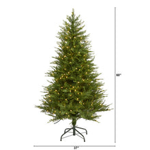 Load image into Gallery viewer, 5&#39; Wisconsin Fir Artificial Christmas Tree with 250 Warm White LED Lights

