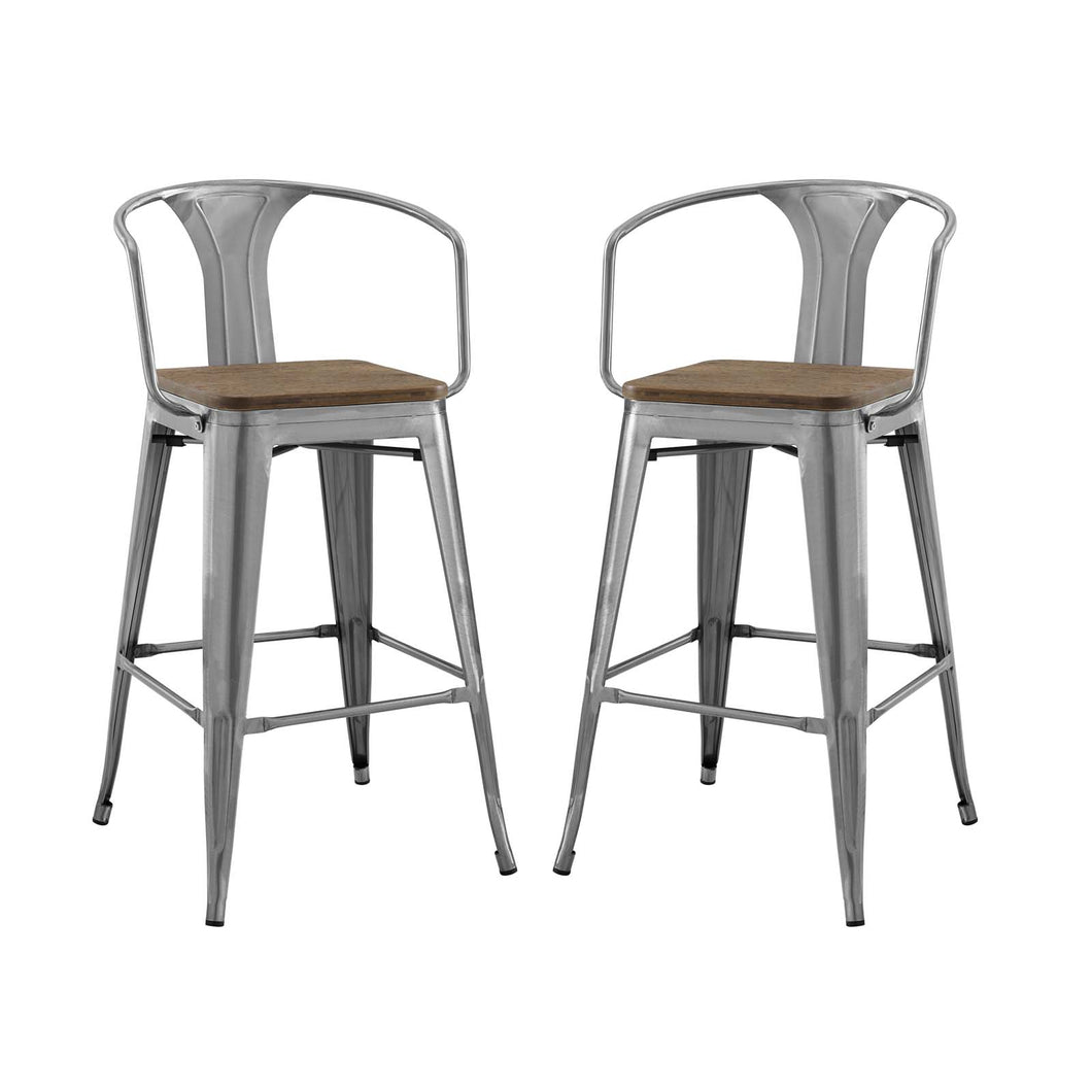 Promenade Bar Stool Set of 2 by Modway