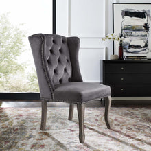 Load image into Gallery viewer, Apprise French Vintage Dining Performance Velvet Side Chair by Modway
