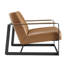 Load image into Gallery viewer, Seg Vegan Leather Accent Chair by Modway
