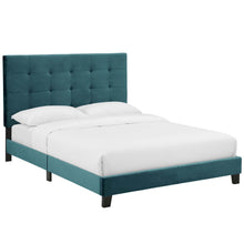 Load image into Gallery viewer, Melanie Tufted Button Upholstered Performance Velvet King Platform Bed by Modway
