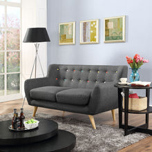 Load image into Gallery viewer, Remark Upholstered Fabric Loveseat by Modway
