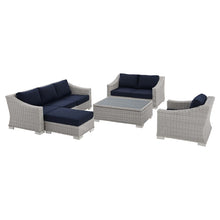 Load image into Gallery viewer, Conway 5-Piece Sunbrella¨ Outdoor Patio Wicker Rattan Furniture Set by Modway

