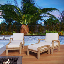 Load image into Gallery viewer, Marina 4 Piece Outdoor Patio Teak Set by Modway
