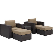 Load image into Gallery viewer, Convene 5 Piece Outdoor Patio Sectional Set by Modway
