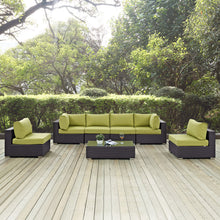 Load image into Gallery viewer, Convene 7 Piece Outdoor Patio Sectional Set by Modway

