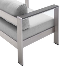 Load image into Gallery viewer, Shore Sunbrella¨ Fabric Aluminum Outdoor Patio Armchair by Modway
