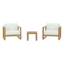 Load image into Gallery viewer, Upland 3 Piece Outdoor Patio Teak Set by Modway
