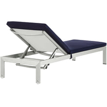 Load image into Gallery viewer, Shore Outdoor Patio Aluminum Chaise with Cushions by Modway
