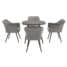 Load image into Gallery viewer, Endeavor 5 Piece Outdoor Patio Wicker Rattan Dining Set by Modway
