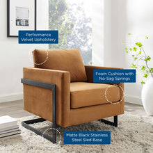 Load image into Gallery viewer, Posse Performance Velvet Accent Chair by Modway
