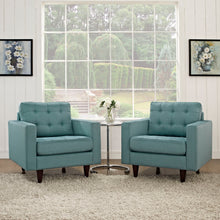 Load image into Gallery viewer, Empress Upholstered Fabric Armchair Set of 2 by Modway
