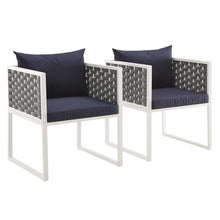 Load image into Gallery viewer, Stance Outdoor Patio Aluminum Dining Armchair Set of 2 by Modway
