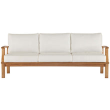 Load image into Gallery viewer, Marina Outdoor Patio Teak Sofa by Modway
