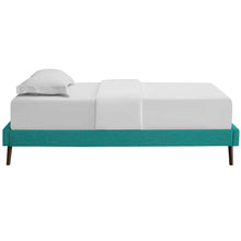 Load image into Gallery viewer, Loryn Fabric Twin Bed Frame with Round Splayed Legs by Modway
