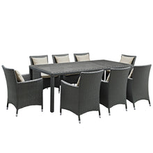 Load image into Gallery viewer, Sojourn 9 Piece Outdoor Patio Sunbrella¨ Dining Set by Modway
