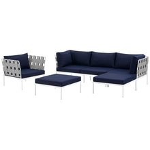 Load image into Gallery viewer, Harmony 6 Piece Outdoor Patio Aluminum Sectional Sofa Set by Modway
