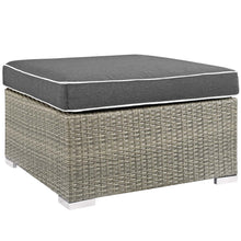 Load image into Gallery viewer, Repose Outdoor Patio Upholstered Fabric Ottoman by Modway
