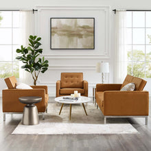 Load image into Gallery viewer, Loft 3 Piece Tufted Upholstered Faux Leather Set by Modway
