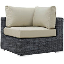 Load image into Gallery viewer, Summon 7 Piece Outdoor Patio Sunbrella¨ Sectional Set by Modway
