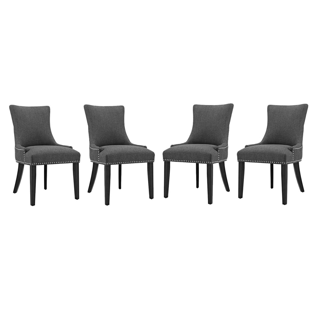 Marquis Fabric Dining Chair Set of 4 by Modway