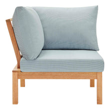 Load image into Gallery viewer, Freeport Karri Wood Sectional Sofa Outdoor Patio Corner Chair by Modway
