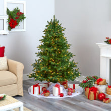 Load image into Gallery viewer, 5&#39; South Carolina Spruce Artificial Christmas Tree w/ 300 White Warm Lights
