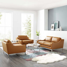 Load image into Gallery viewer, Harness 3 Piece Stainless Steel Base Leather Set by Modway
