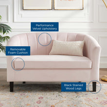 Load image into Gallery viewer, Prospect Channel Tufted Performance Velvet Loveseat by Modway
