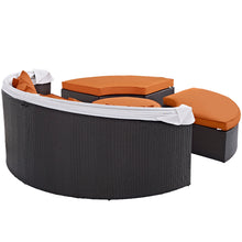 Load image into Gallery viewer, Convene Outdoor Patio Wicker Rattan Canopy Sectional Daybed by Modway
