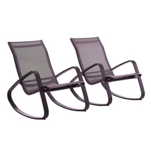 Load image into Gallery viewer, Traveler Outdoor Patio Mesh Sling Rocking Lounge Chair Set of 2 by Modway
