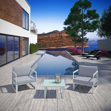 Load image into Gallery viewer, Fortuna 3 Piece Outdoor Patio Sectional Sofa Set by Modway
