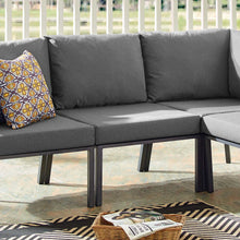Load image into Gallery viewer, Riverside Outdoor Patio Aluminum Armless Chair by Modway
