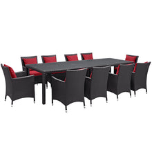 Load image into Gallery viewer, Convene 11 Piece Outdoor Patio Dining Set by Modway

